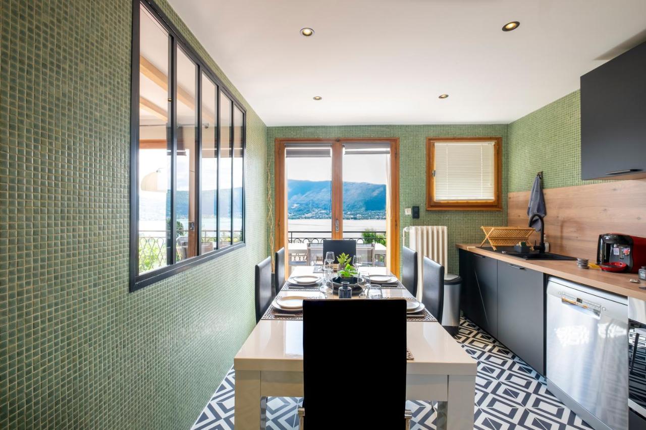 Апартаменты T4 Avec Vue Imprenable Sur Le Lac D'Annecy Вейрье-дю-Лак Экстерьер фото